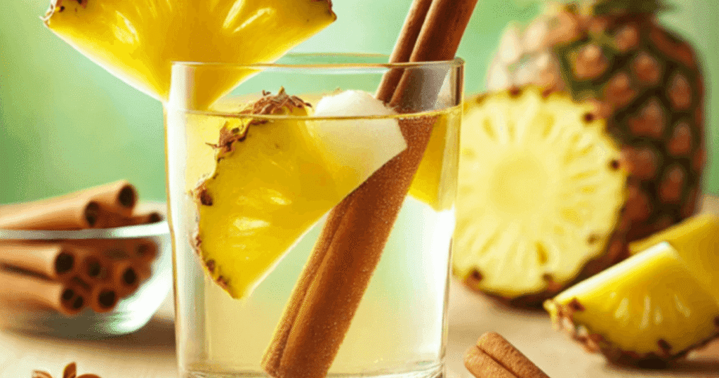 agua de piña con canela