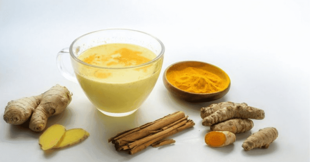 leche con cúrcuma
