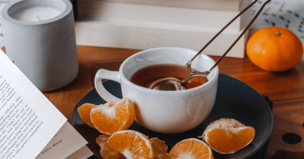té cáscara de mandarina