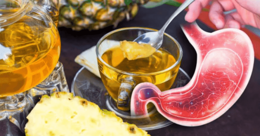 té de cáscara de piña