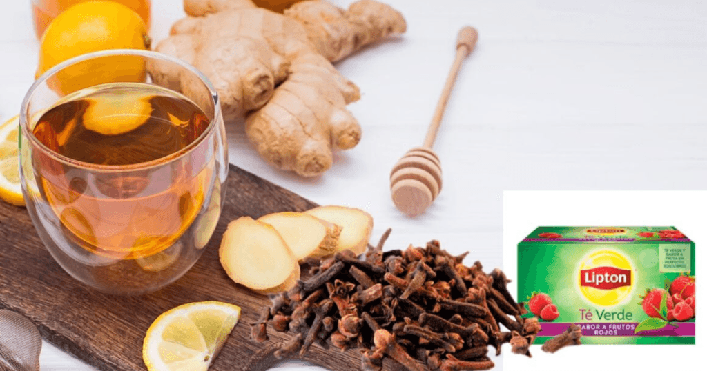 té de jengibre y clavo