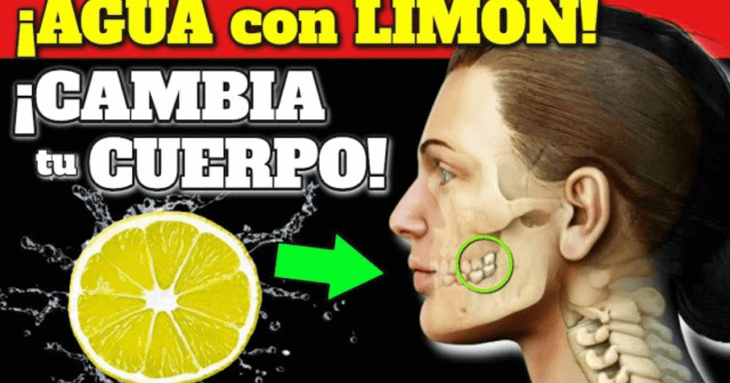 agua con limón