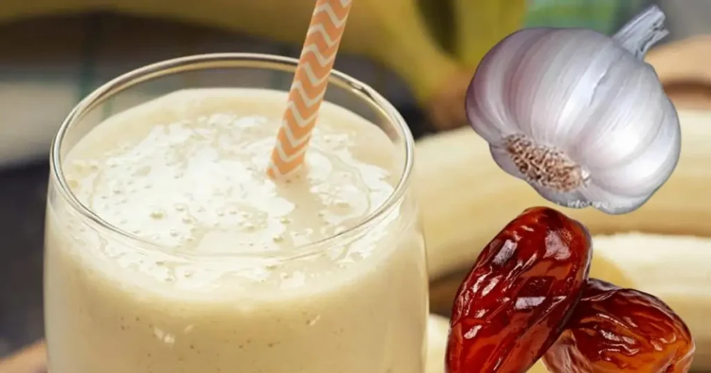 batido de plátano y ajo