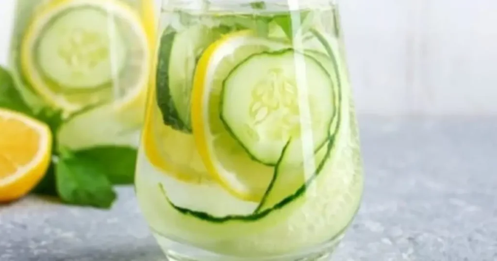 jugo de hierbabuena con limón