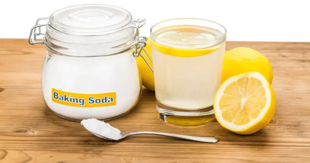 agua con limón y bicarbonato