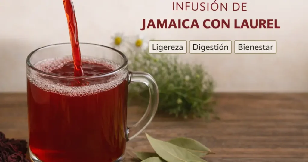 té de jamaica y laurel